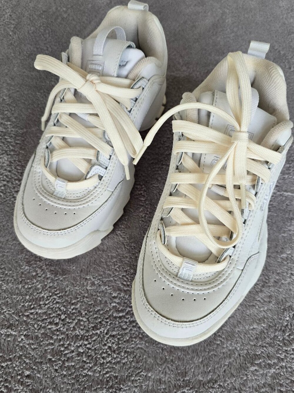 FILA Disruptors 2 size 7 in all white NWOT